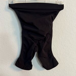 SKIMS Seamless Sculpt Maternity Mid Thigh Short in Onyx